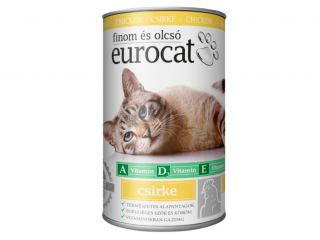 Корм для котів EuroCat Chicken, 415г
