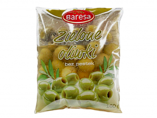 Оливки без косточки Baresa zielone oliwki, 160 g