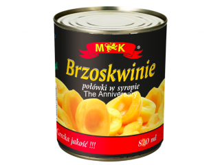Персики половинки M&K Brzoskwinie, 820 g