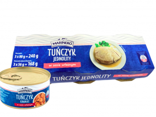 Тунець консервований Marinero Tunczyk Jednolity, 240 g