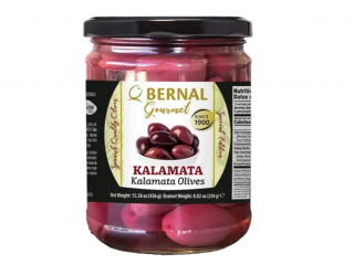 Оливки мариновані Bernal Gourmet Kalamata з кісточкою, 436 g