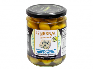 Оливки мариновані Bernal Queso Azul Olives, 436 g