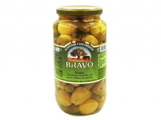 Оливки з корнішонами Bravo Encurtidos Aceitunas Kimbo, 1 kg