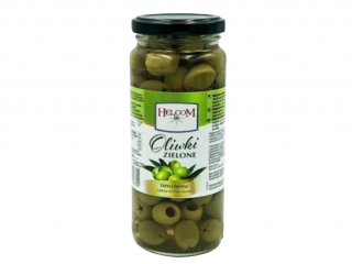 Оливки зелені Helcom Oliwki zielone drylowane, 345 g