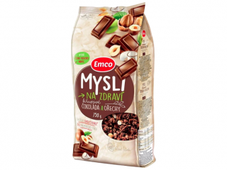 Мюслі Emco Na zdravi, cokolada a orechy, 750 g