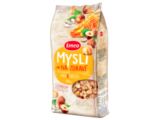 Мюслі Emco Na zdravi, med a orisky, 750 g