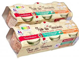 Французький паштет Les Terrines du Bocage, 3 x 180 g