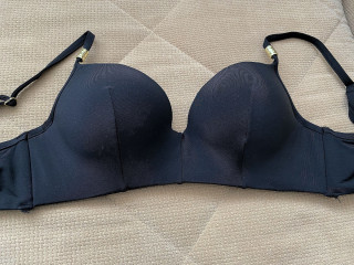 H&m бюстгальтер-балконет, верх від купальника, супер пуш-ап, чорний, 80а.