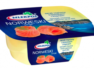 Сир з лососем та кропом Mlekpol Norweski Smak, 150 g