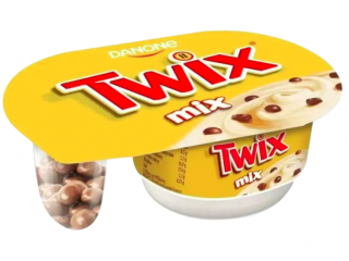 Йогурт з драже Danone Twix Mix Chocolate, 120 g