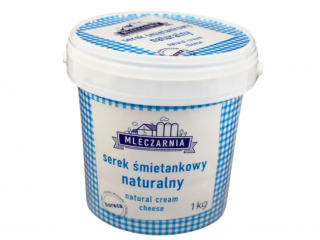 Сир вершковий Mleczarnia Serek Smietankowy Naturalny, 1 kg