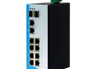 POE комутатор 10-ти портовий индустр. HongRui HR400-822GTS