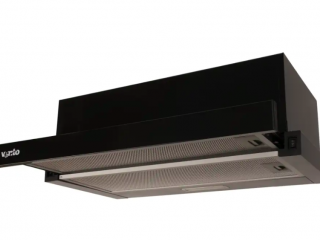 Вытяжка телескопическая VentoLux Garda 60 BK (700) LED 2S
