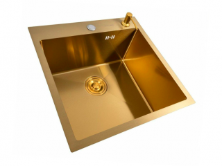 Кухонная мойка 50*50 PVD Gold Valeso Handmade