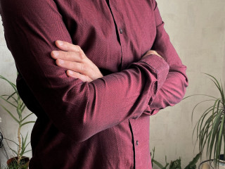 Next чоловіча сорочка, приталена, бавовна, комір 39, розмір 46