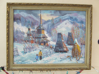 Закарпатская школа ЧСЗХУ Усик С. х.м. раз. 80 х 60 см. 1999 г. Ужгород.
