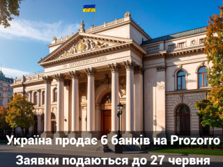 Продаж 6 українських банків від ФГВФО на Prozorro