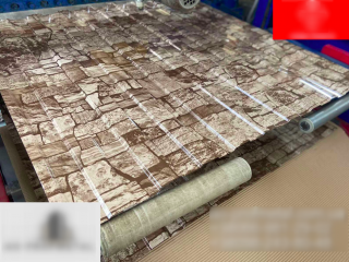 Профнастил з малюнком під коричневий камінь