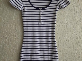 Нове чудове трикотажне плаття в рубчик, р.С,165/88A, H&M, Камбоджа, Сток