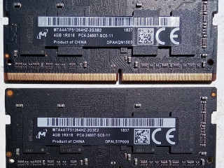Модуль памяти оперативная планка озу micron crucial ram dram sodimm 2400 4gb